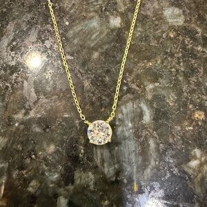 1.5 ctw CZ, gold-plated high-quality, fabulous 16-18”